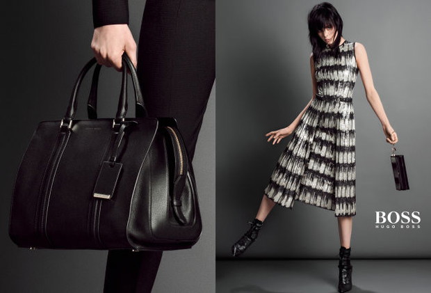 Edie Campbell i Scott Eastwood w kampanii Hugo Boss