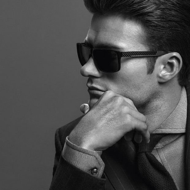 Edie Campbell i Scott Eastwood w kampanii Hugo Boss