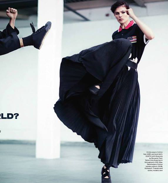 Emilia Nawarecka w lipcowym numerze ELLE UK