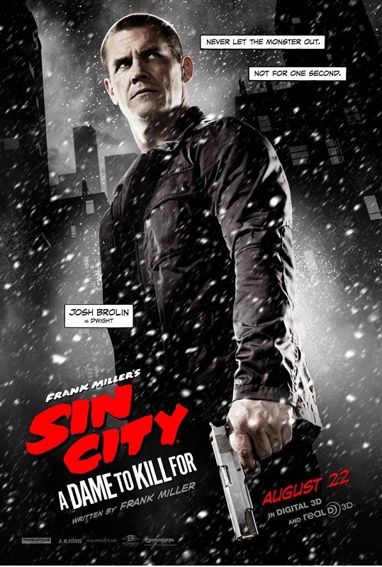 Gwiazdy na plakatach do filmu Sin City: damulka warta grzechu