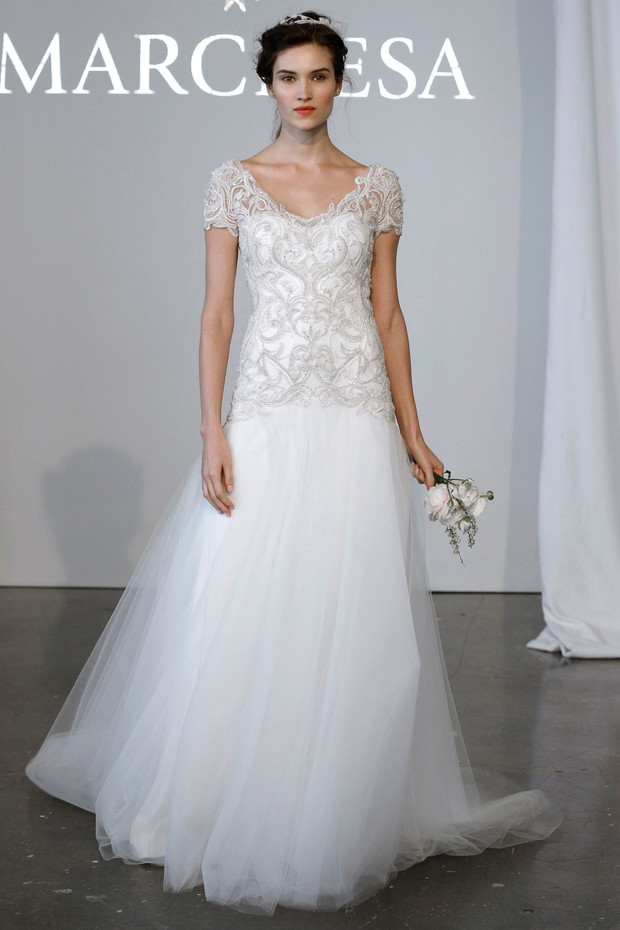 Suknie ślubne 2015: Marchesa wiosna 2015