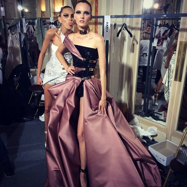 Versace haute couture jesień-zima 2014/2015 - relacja Instagram