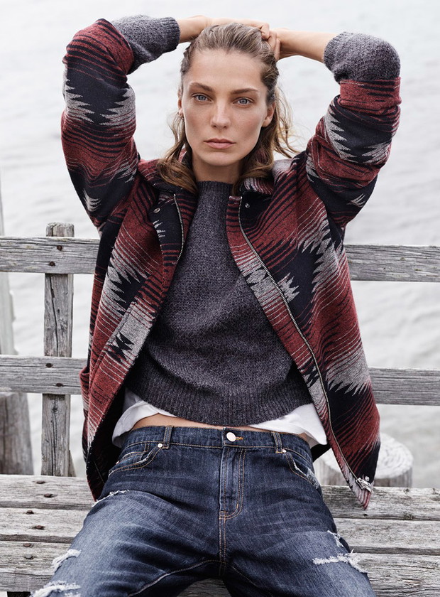 Daria Werbowy ponownie w kampanii Mango jesień-zima 2014/2015