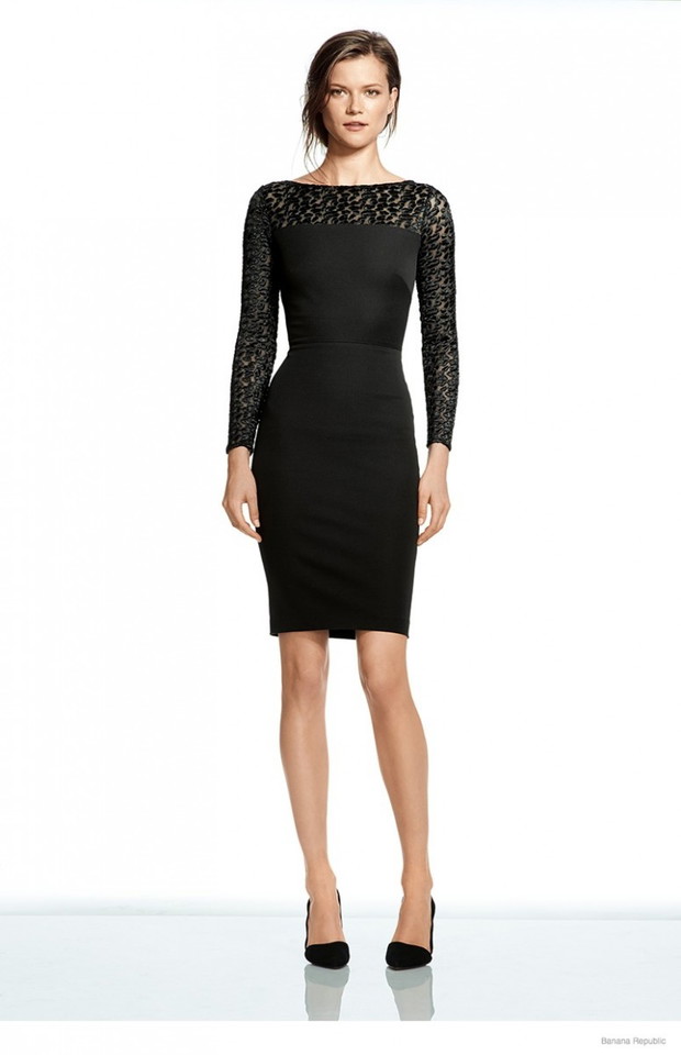 Kasia Struss w lookbooku Roland Mouret x Banana Republic