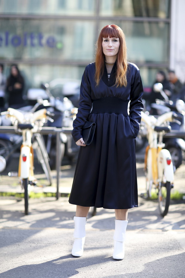 Białe buty - street fashion