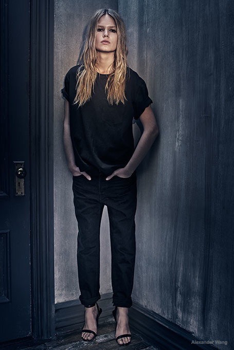 Anna Ewers w kampanii dżinsów Alexandra Wanga