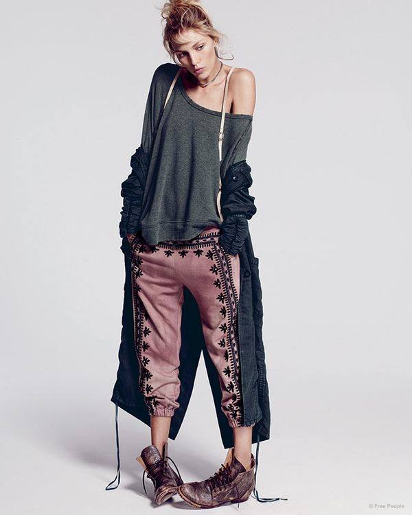 Anja Rubik w lookbooku Free People Resort 2015