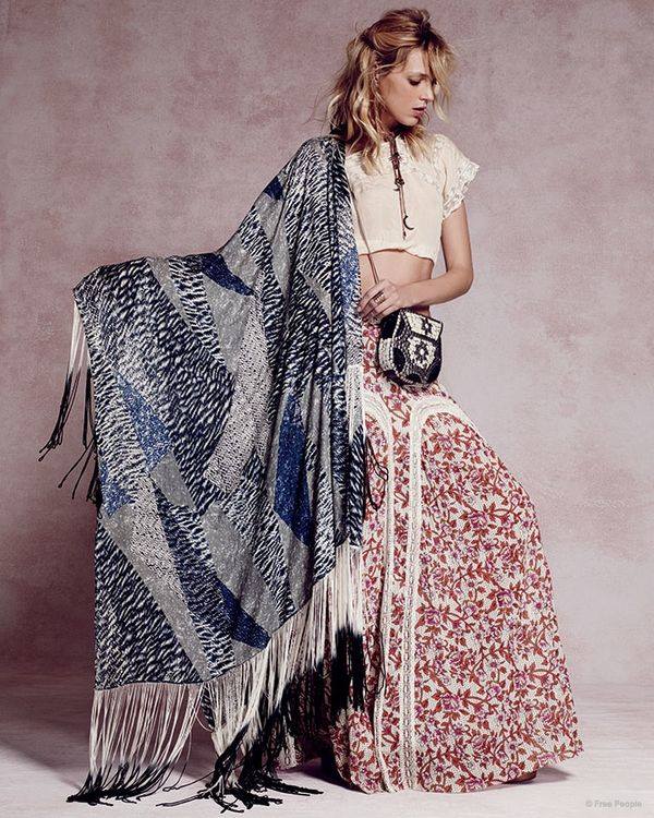 Anja Rubik w lookbooku Free People Resort 2015