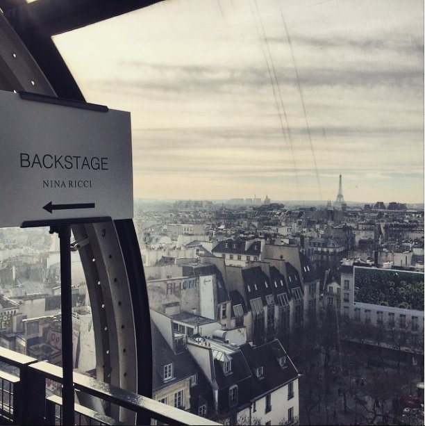   backstage pokazu Niny Ricci w Centre Pompidou, https://instagram.com/maja_salamon/