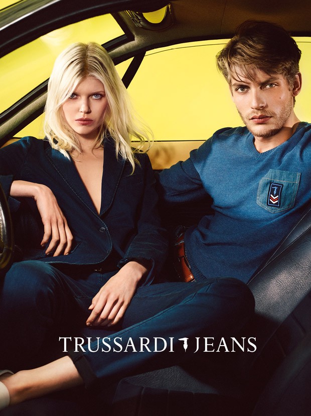 Ola Rudnicka w kampanii Tru Trussardi & Trussardi Jeans w-l 2015