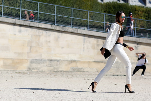 Street fashion wiosna-lato 2015: biel