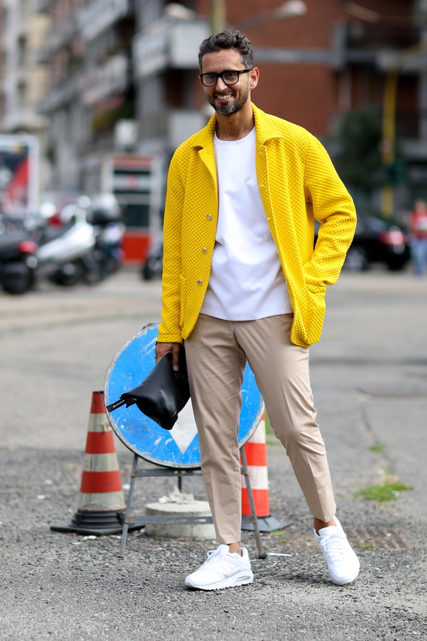 Street fashion wiosna-lato 2015: kolor żółty