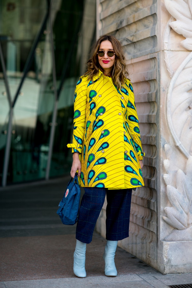 Street fashion wiosna-lato 2015: kolor żółty