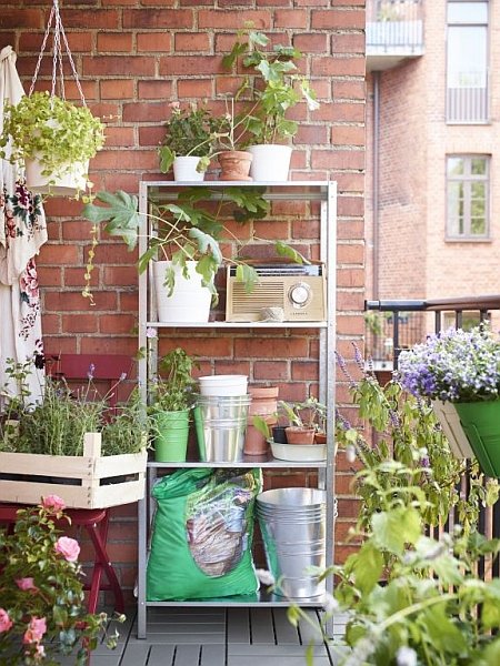 Zielone balkony Ikea
