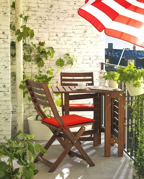 Zielone balkony Ikea