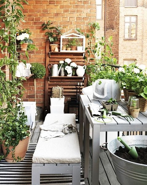Zielone balkony Ikea
