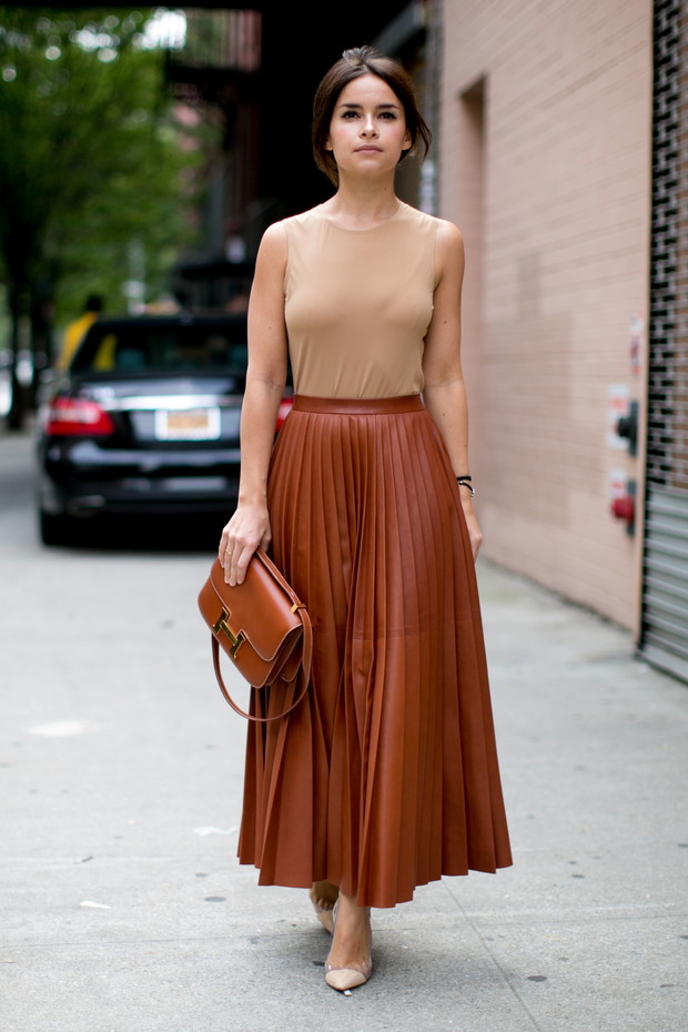 Street fashion wiosna-lato 2015: plisy