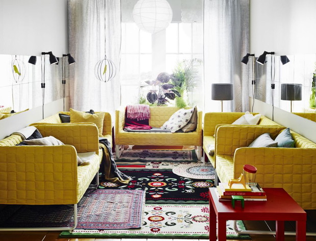 Żółta sofa - energia tkwi w kolorze
