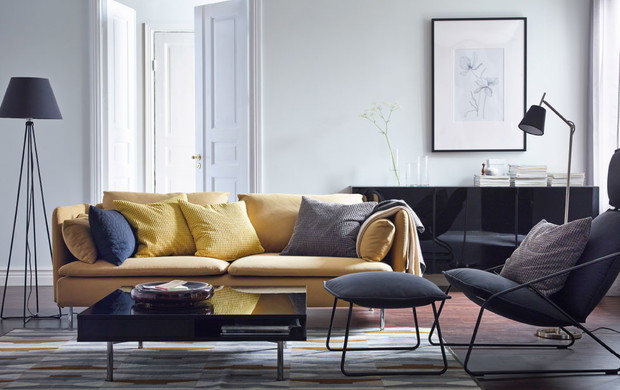 Żółta sofa - energia tkwi w kolorze