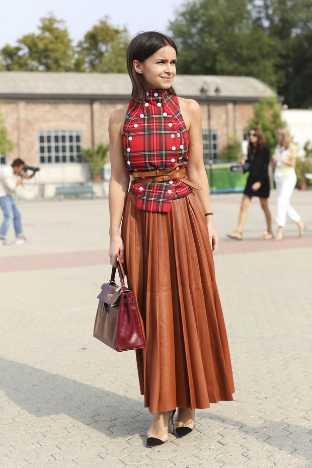 Street fashion wiosna-lato 2015: plisy