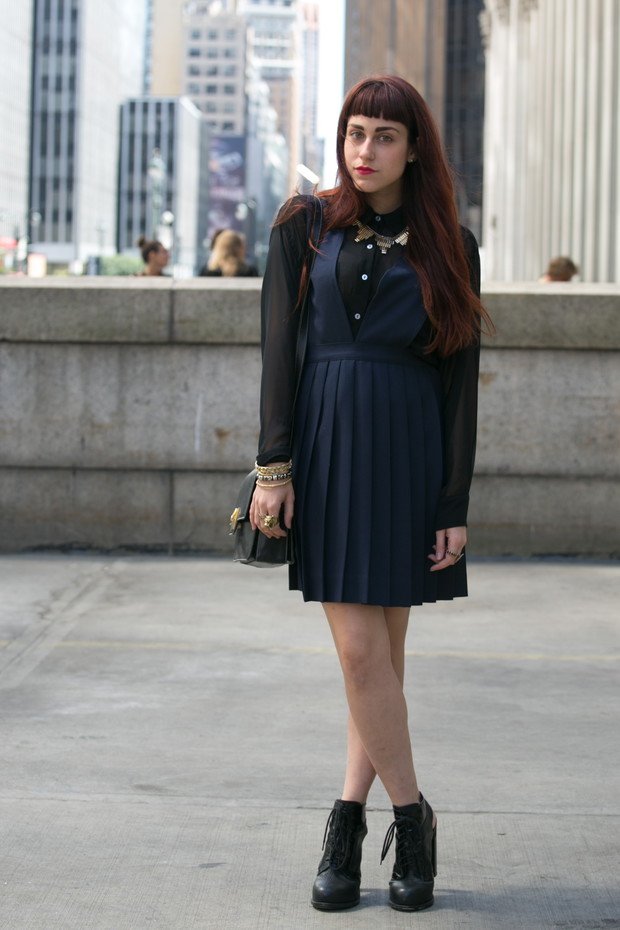Street fashion wiosna-lato 2015: plisy