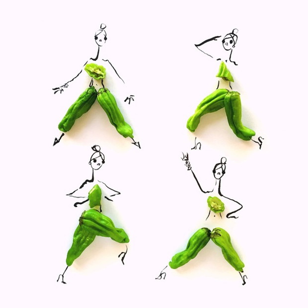 Ilustracje Gretchen Röehrs inspirowane modą i... jedzeniem!