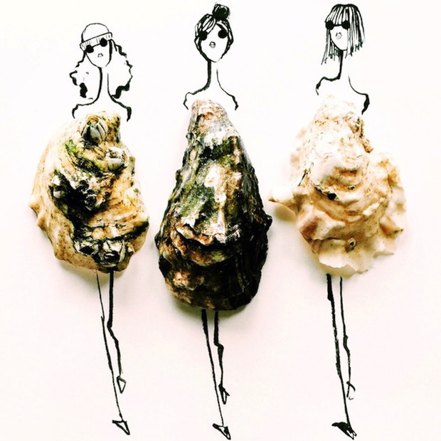 Ilustracje Gretchen Röehrs inspirowane modą i... jedzeniem!