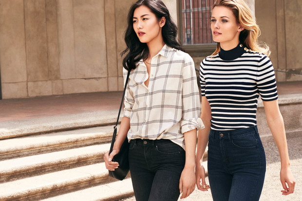 Liu Wen i Edita Vilkeviciute w lookbooku H&M Modern Essentials
