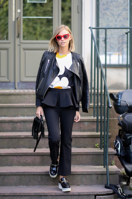 Street fashion ze Stockholm Fashion Week wiosna-lato 2016