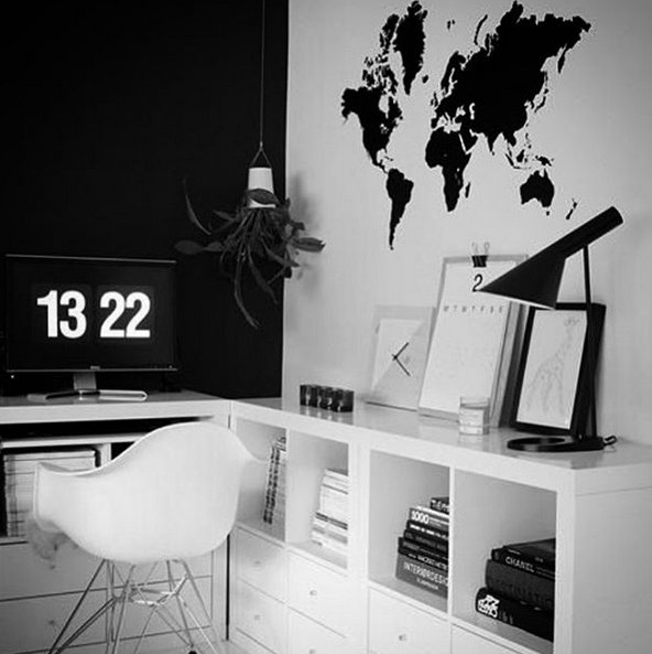#BLACKANDWHITE - czarno-białe wnętrza na Instagramie