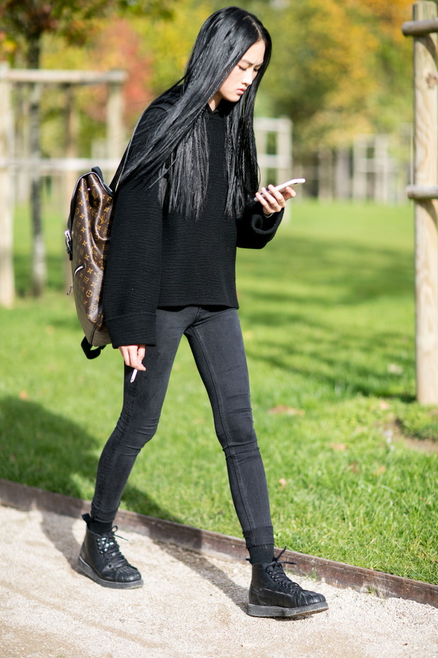 Street fashion: Modelki off duty w Paryżu