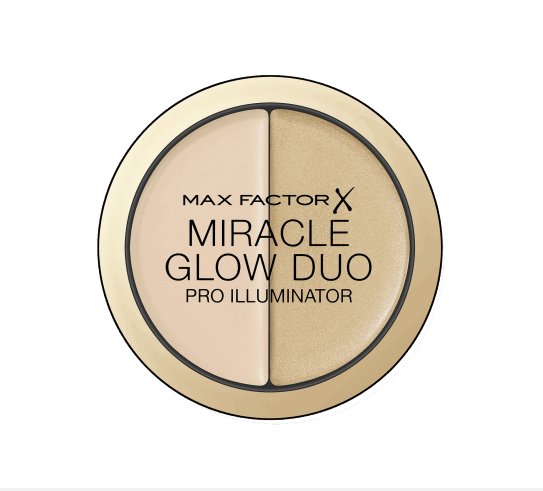 Promocja w Rossmann: -55% na produkty do makijażu. Max Factor, Miracle Glow Duo, rozświetlacz do twarzy, 58,99 zł
