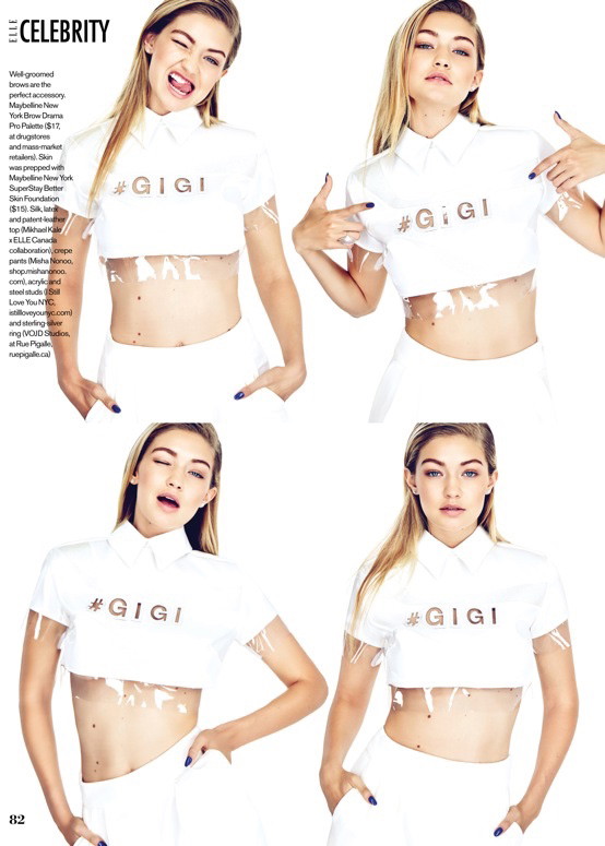 Gigi Hadid w ELLE Canada