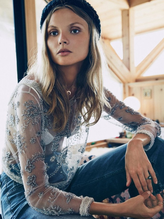 Magdalena Frąckowiak w katalogu Free People zima 2015