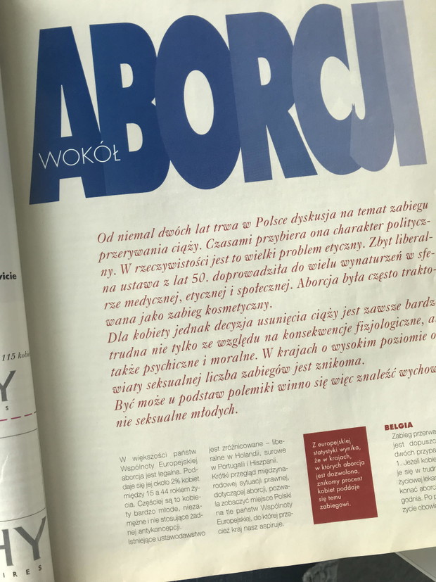 Dziennikarze ELLE poruszali w numerze temat aborcji