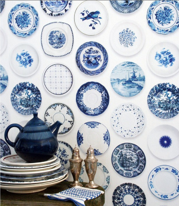 Piękne wnętrza: wzory jak z chińskiej porcelany