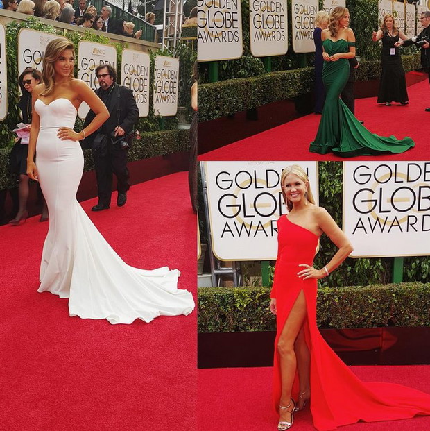Złote globy 2016: gwiazdy na Instagramie, fot. @goldenglobes Liz Hernandez, Nancy Odell i Keltie Knight
