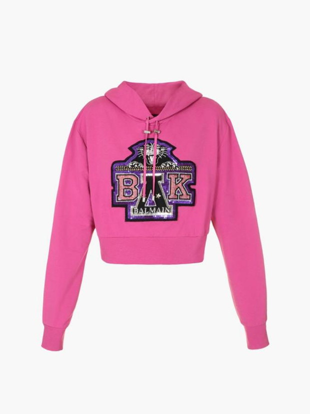 Różowa bluza Balmain x Beyonce