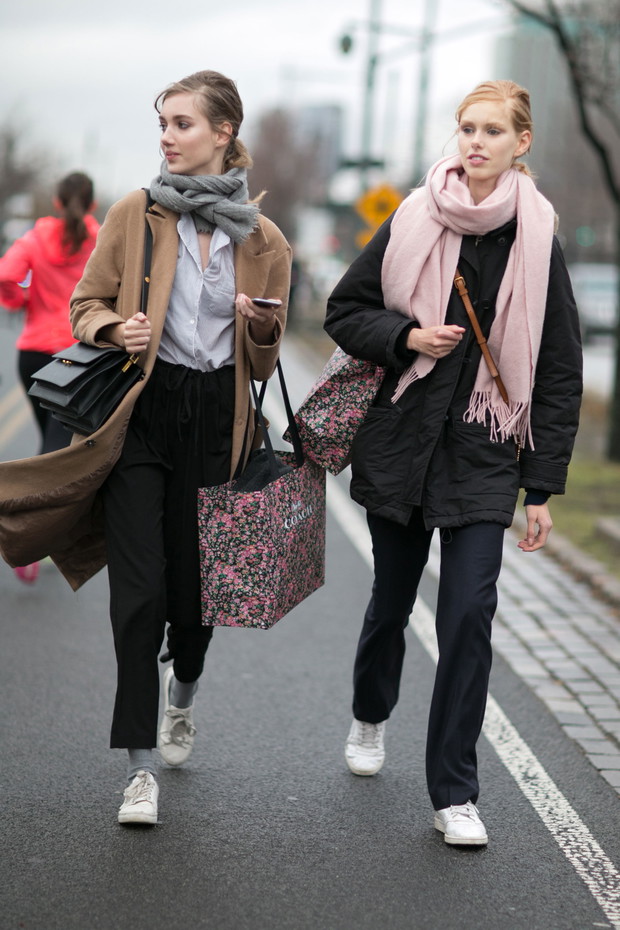 Street fashion: modelki off duty w Nowym Jorku