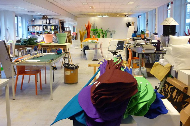 Filcowe ozdoby - kwiaty Wandschappen