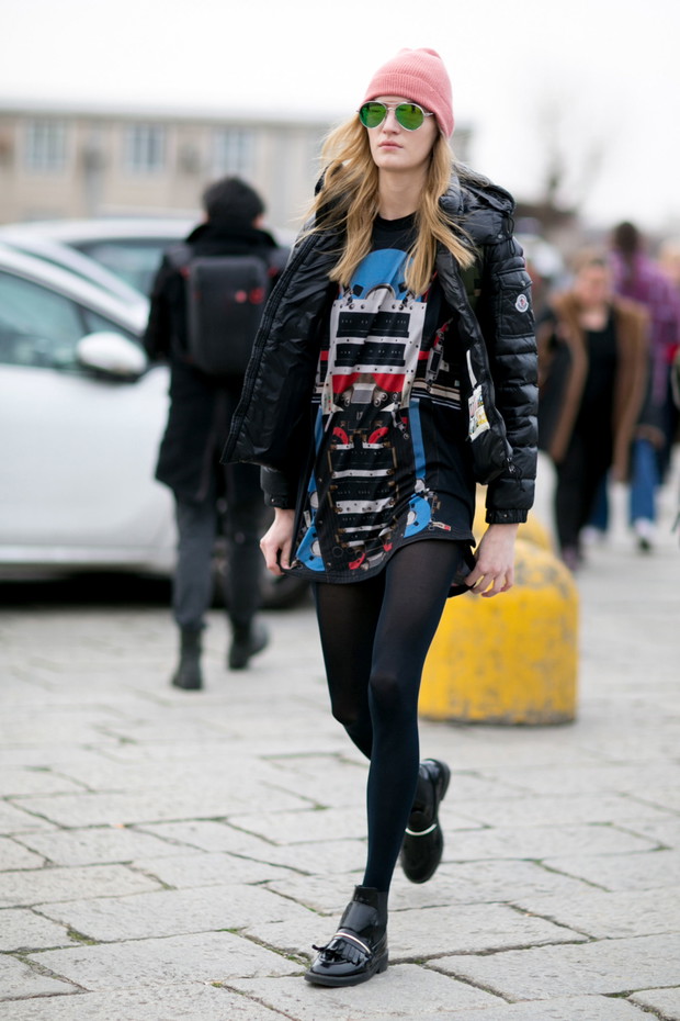 Street fashion: modelki off duty na Milan Fashion Week j-z 2016/2017
