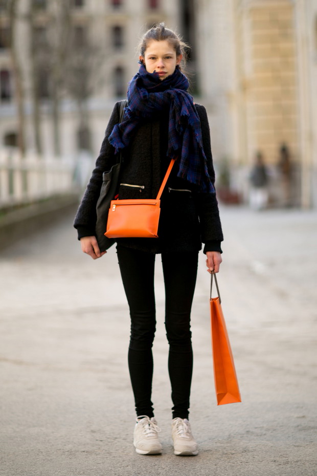 Street fashion: modelki off duty na Paris Fashion Week j-z 2016/2017