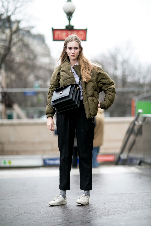 Street fashion: modelki off duty na Paris Fashion Week j-z 2016/2017