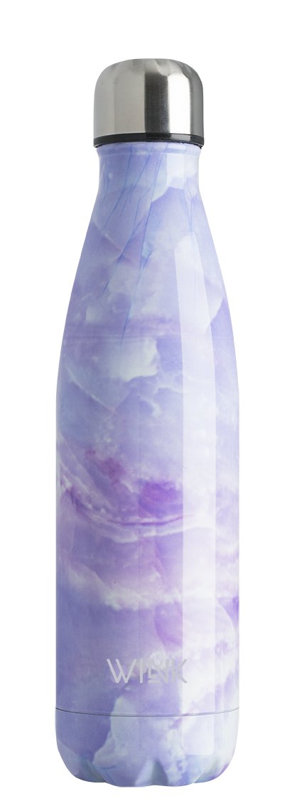 Stylowe butelki na wodę: malarska butelka Wink, model Lavender