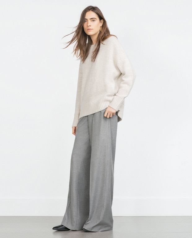 Zara Mid-Season Sale wiosna 2016, sweter oversize, 69.90 zl, zamiast 139 zł