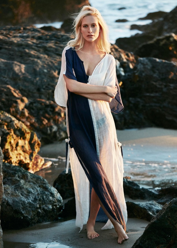 Kostiumy kąpielowe Poppy Delevingne x Solid & Striped lato 2016, fot. mat. prasowe