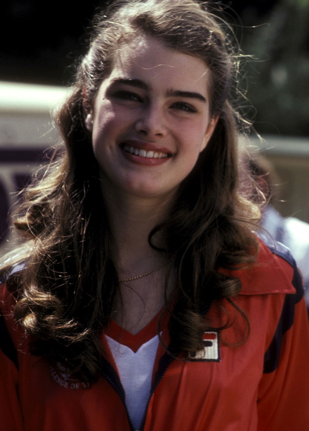 Fryzury z lat 80.: Brooke Shields