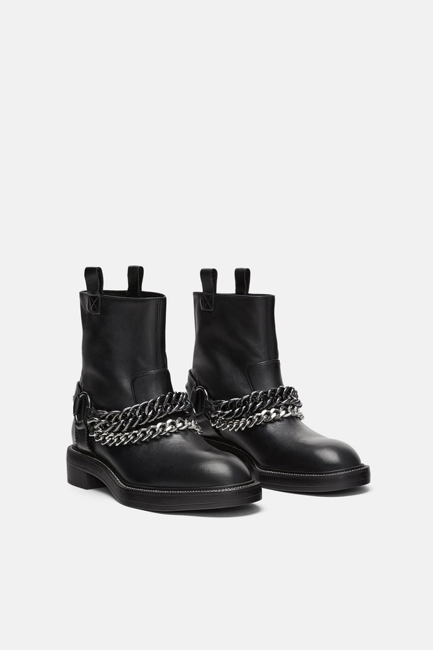 Czarne botki Zara