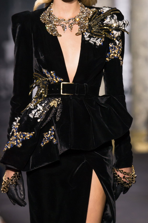 Elie Saab haute couture jesień-zima 2016/2017 - detale, fot. Imaxtree