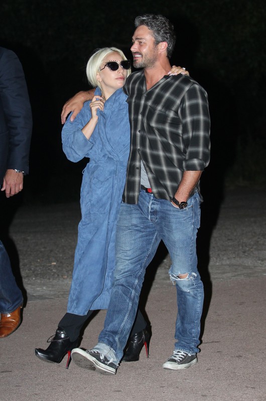 Lady Gaga i Taylor Kinney w Belgradzie, 2015 rok, fot. East News